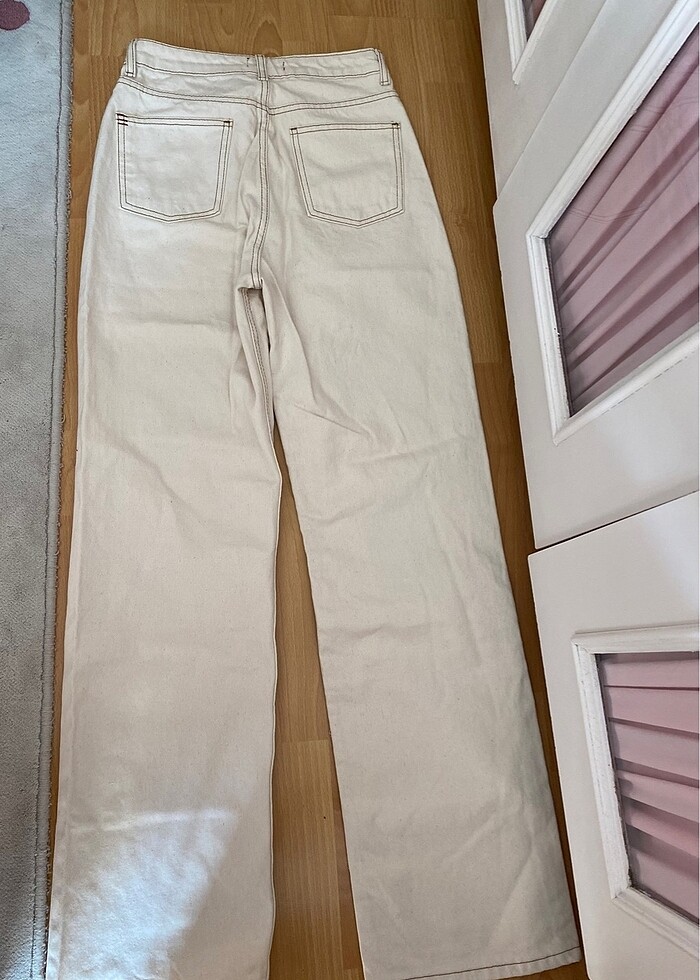 Ekru renk jean - Görsel 2