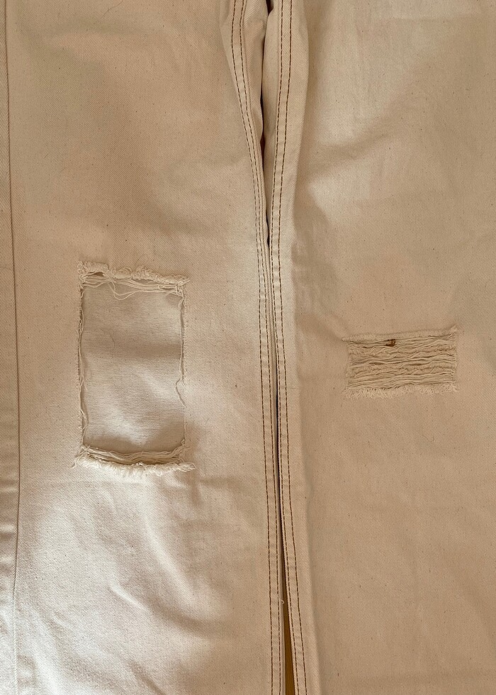 Ekru renk jean - Görsel 3