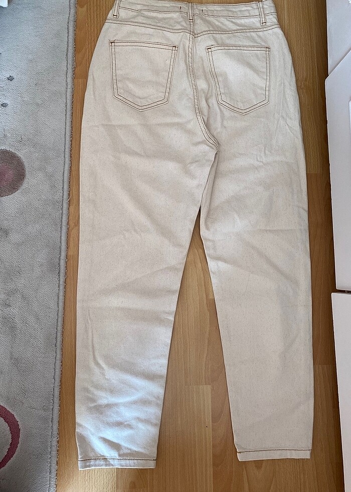 Ekru renk jean - Görsel 2