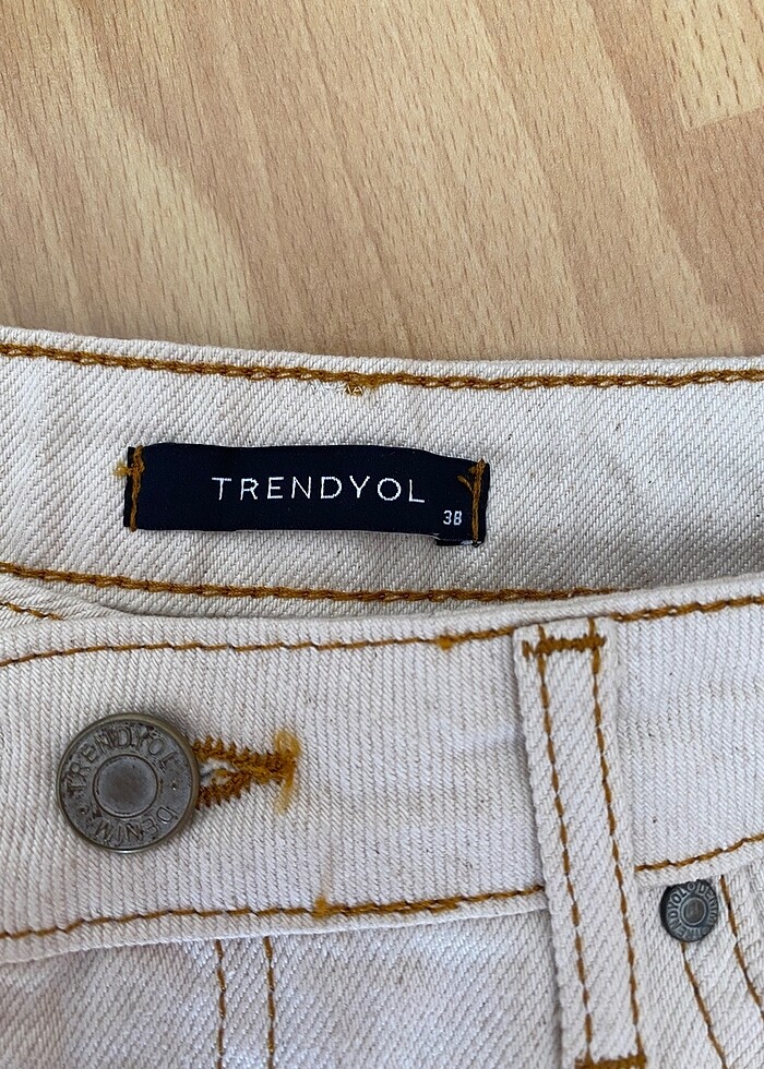 Ekru renk jean - Görsel 3