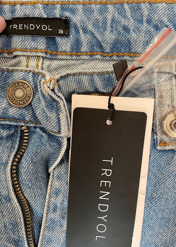Mavi renk jean pantolon - Görsel 4