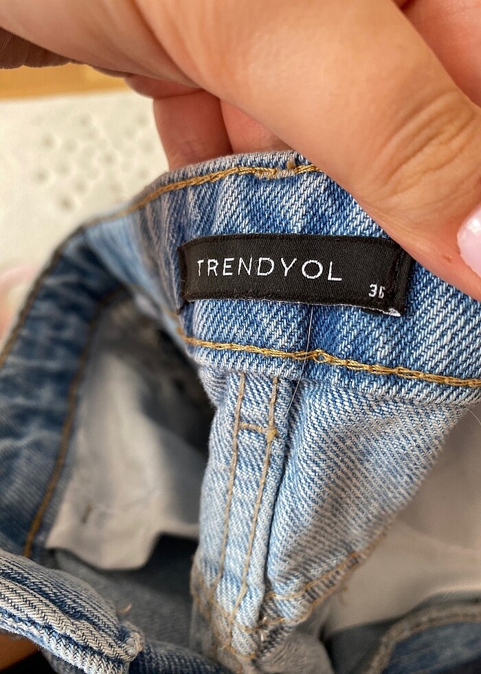 Mavi ispanyolumsu jean - Görsel 3
