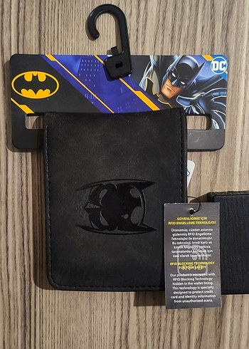 Erkek Cüzdan RFID Korumalı Batman Logolu