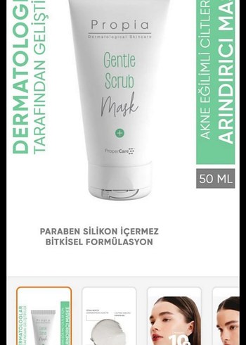 Propia Bitkisel Formüllü Yüz Peeling Maskesi 50ML