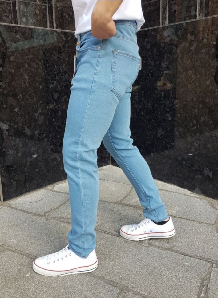 Erkek Mavi Skinny Fit Kot Pantolon - Görsel 2