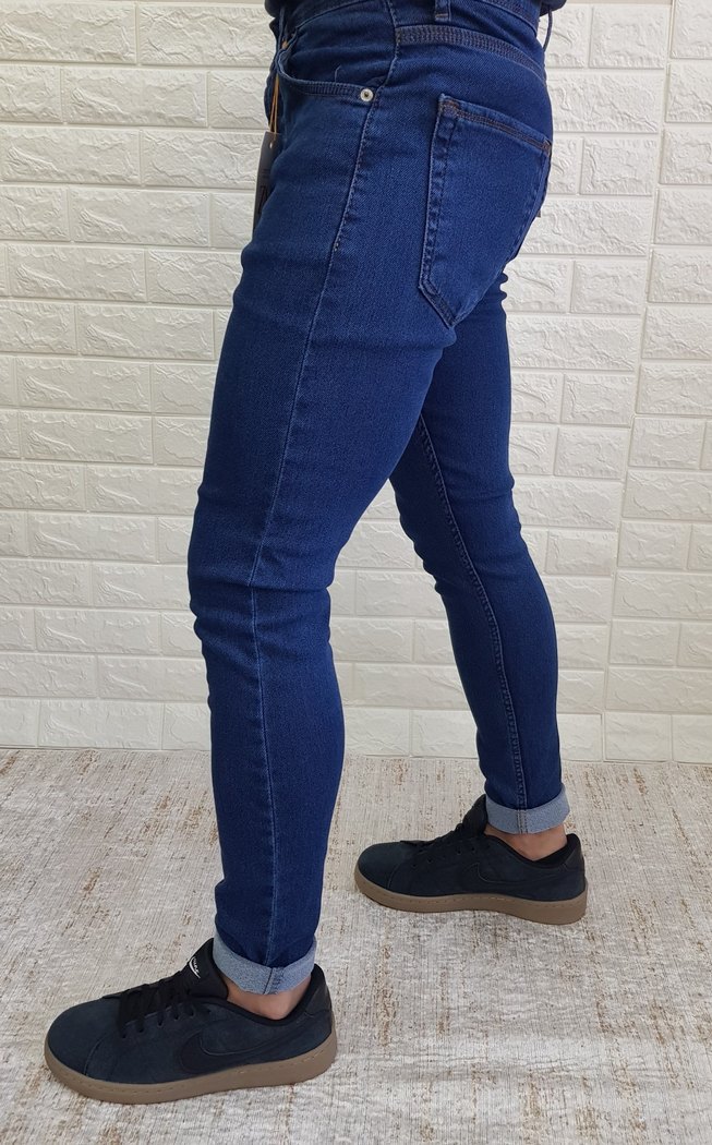Lacivert Erkek Denim Jean Pantolon - Görsel 2
