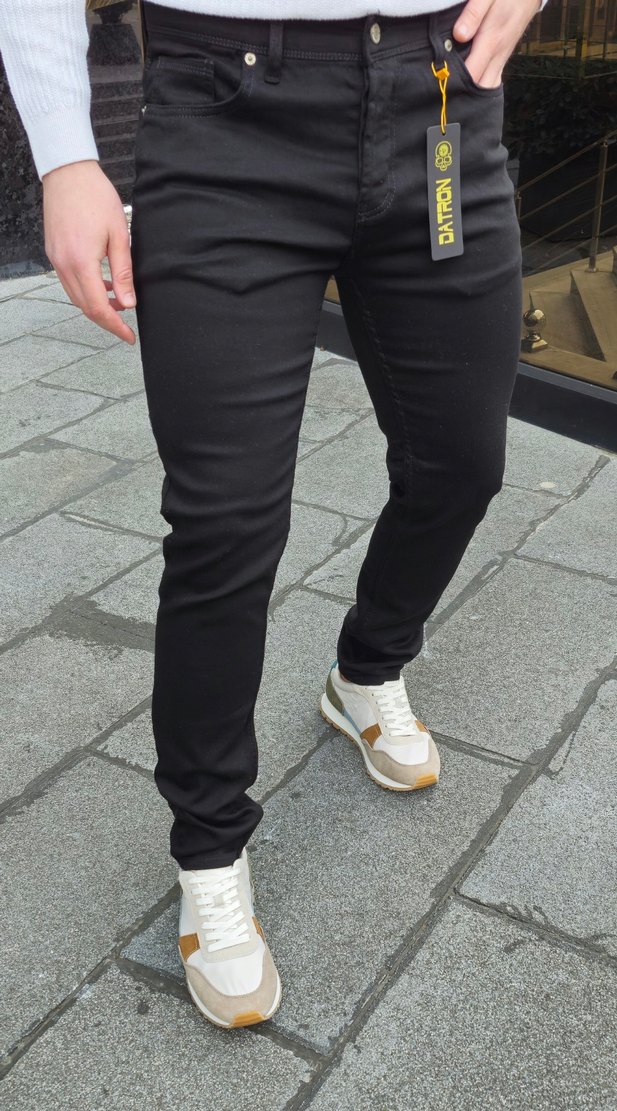 Datron Denim Siyah Erkek Slim Fit Pantolon - Görsel 2