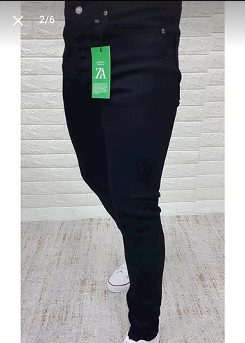 Siyah Skinny Fit Likralı Denim Erkek Pantolon - Görsel 2