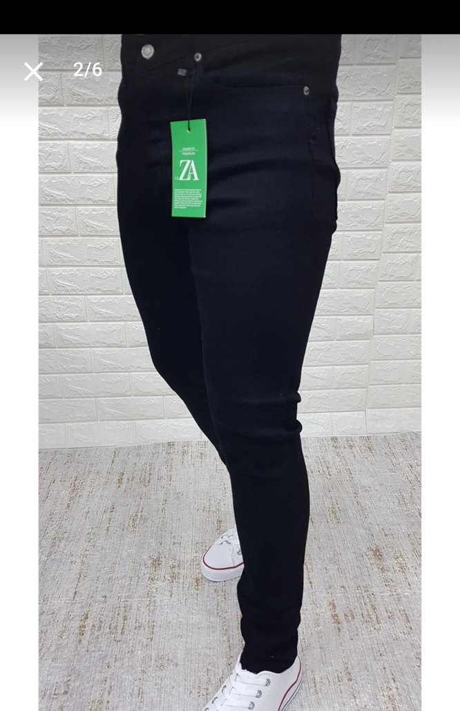 Siyah Skinny Fit Likralı Denim Erkek Pantolon - Görsel 2