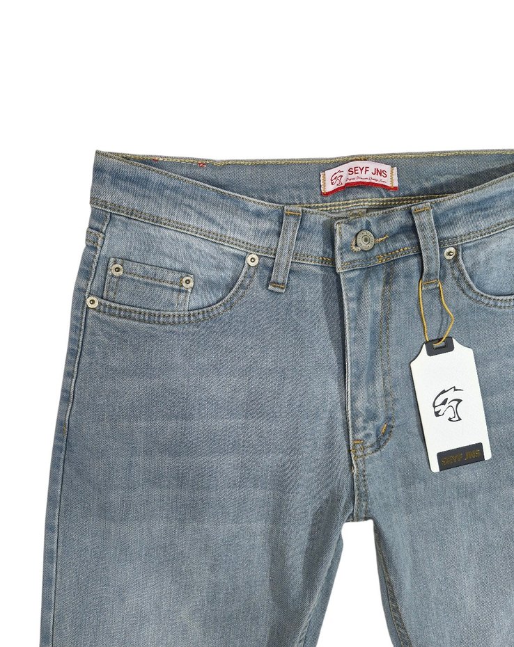 Seyf Denim Gri Erkek Regular Fit Denim Pantolon - Görsel 4