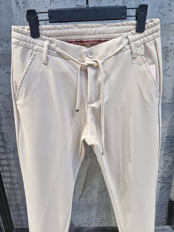 SeyfWear Erkek İnce Bej Jogger Pantolon - Görsel 3