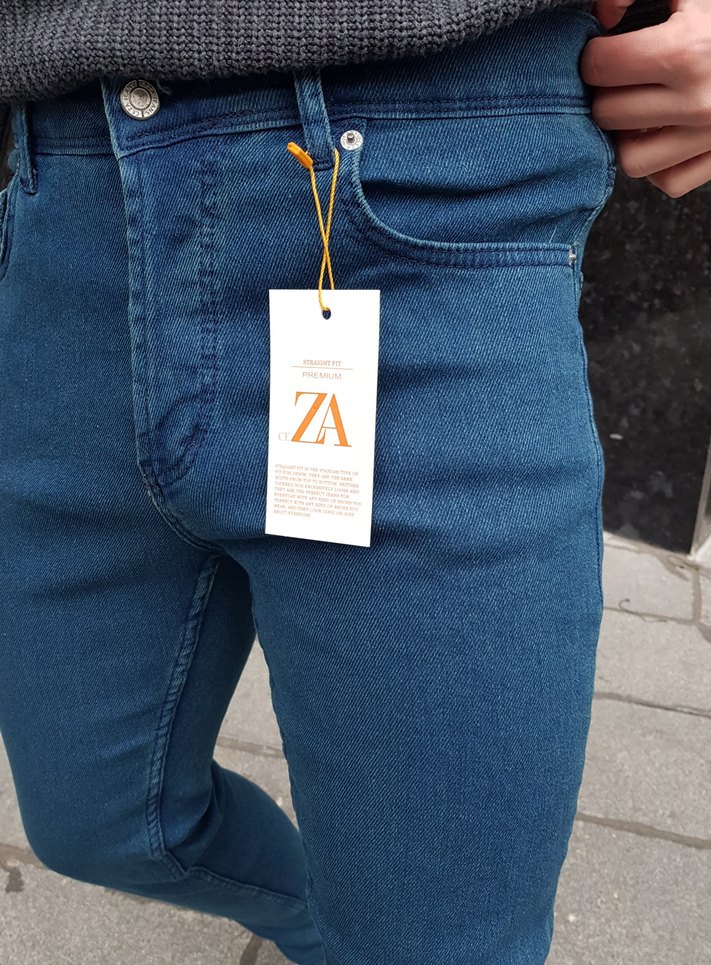 Erkek Koyu Mavi Skinny Fit Kot Pantolon - Görsel 3