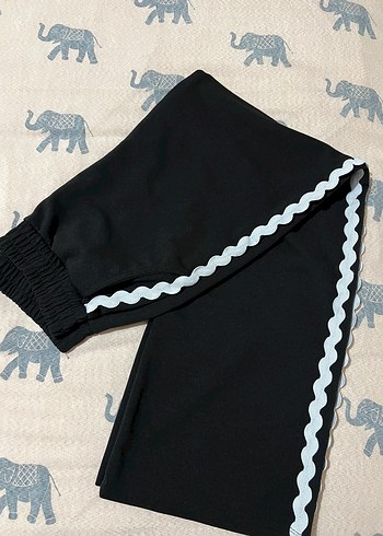 Siyah Fırfırlı İnce Askılı İkili Takım - Görsel 3