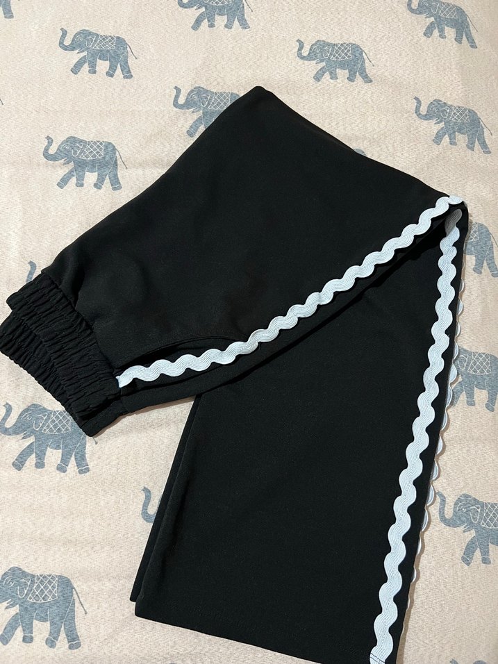 Siyah Fırfırlı İnce Askılı İkili Takım - Görsel 3