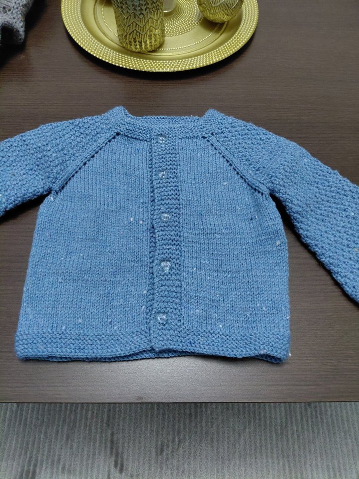 ERKEK Çocuk el Örgüsü Hırka - Görsel 2