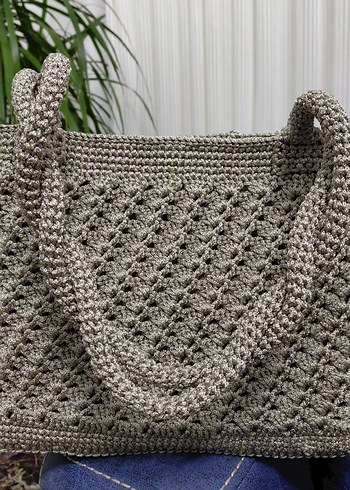 MAKROME İPLE ÖRÜLMÜŞ Kadın Çanta.
Tarzınıza şıklık katın . - Görsel 2