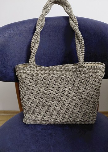 MAKROME İPLE ÖRÜLMÜŞ Kadın Çanta.
Tarzınıza şıklık katın . - Görsel 3