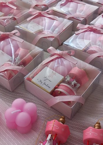Pembe Atlı Karınca Temalı Hediye Seti 30 Adet