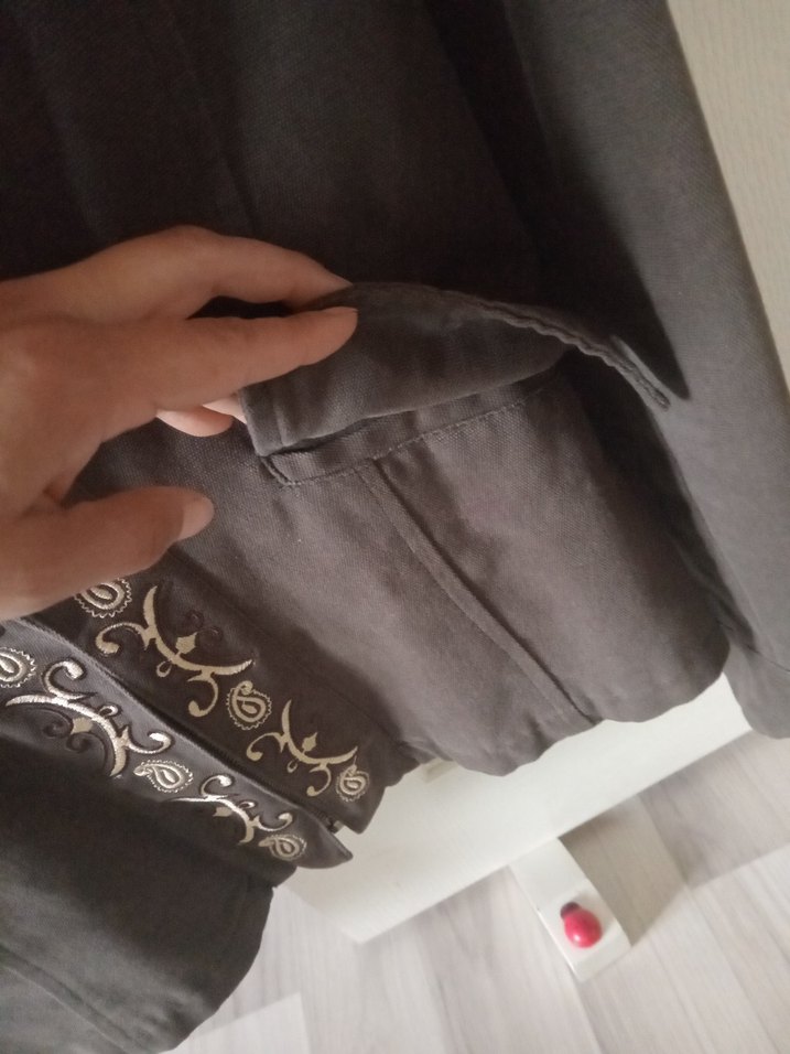 Vintage Nakışlı Bohem Ceket - Görsel 4