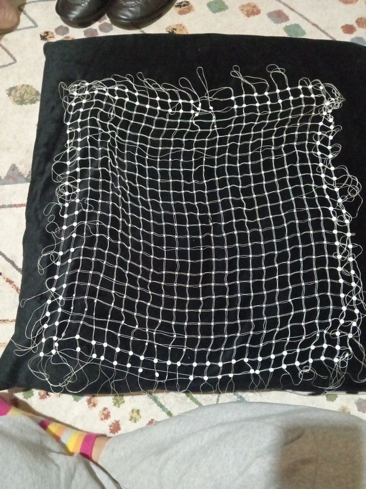 İnci İşlemeli Beyaz Örgü Saç Aksesuarı - Görsel 2