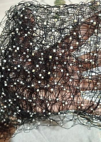 Boncuklu Parlak Sentetik Saç Aksesuarı - Görsel 5