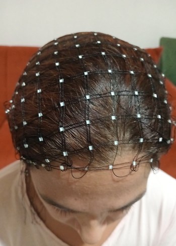 Boncuklu Parlak Sentetik Saç Aksesuarı - Görsel 2