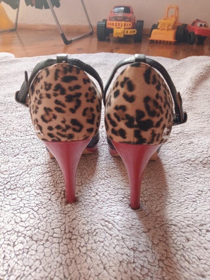 Pierre Cardin Leopar stiletto - Görsel 5