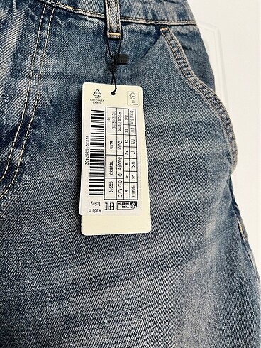 36 Beden mavi Renk Soluk efektli vintage jean