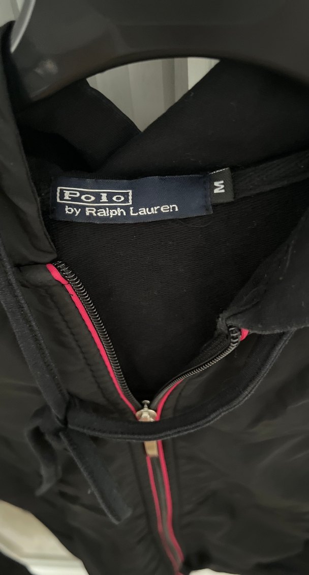 Fermuarlı Kapüşonlu Siyah Pembe Kadın Ceket - Görsel 2