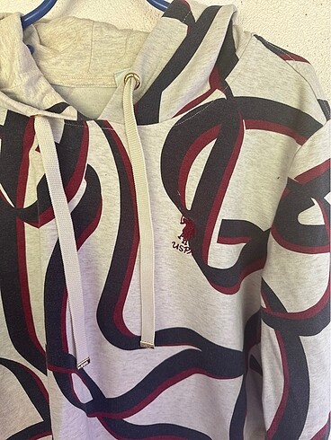 xl Beden U.S Polo kapüşonlu sweatshirt