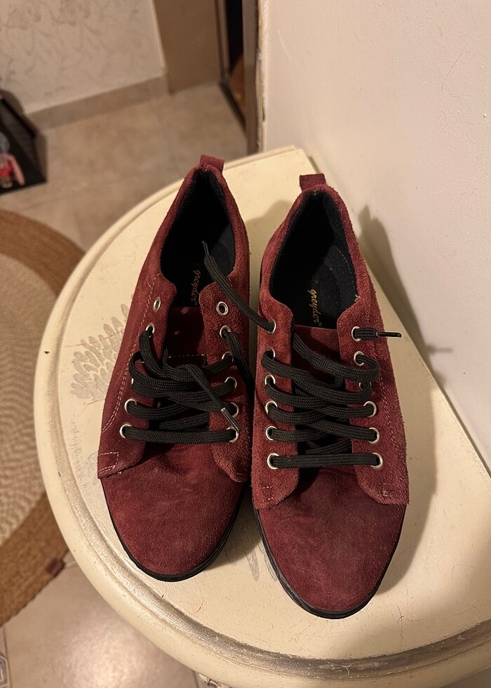 Greyder bordo ayakkabı - Görsel 2