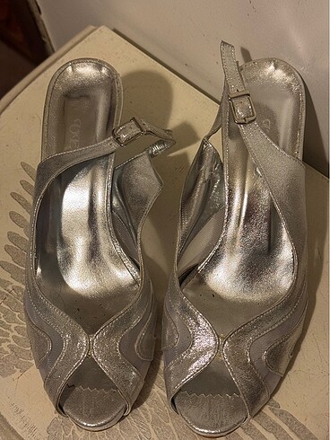 Abiye ayakkabı silver renk - Görsel 4