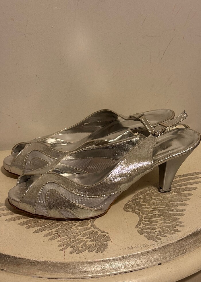 Abiye ayakkabı silver renk - Görsel 2