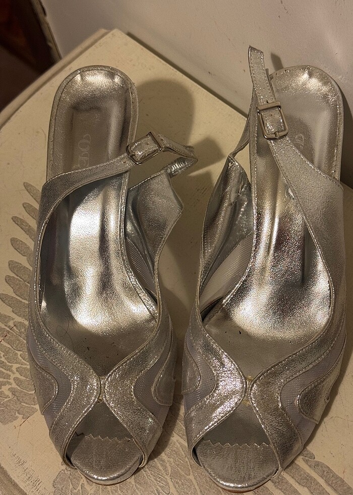 Abiye ayakkabı silver renk - Görsel 4