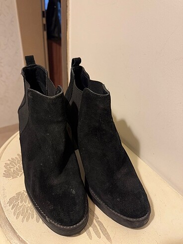 Hotiç topuklu süet bot - Görsel 2