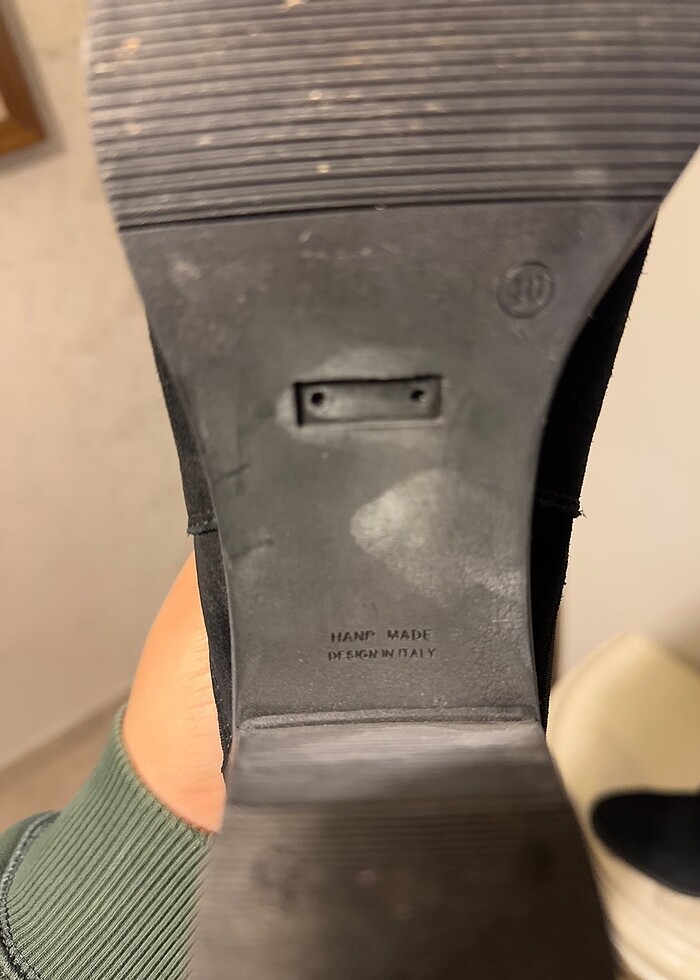 Hotiç topuklu süet bot - Görsel 4