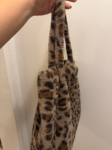 Mavi marka peluş çanta - Görsel 5