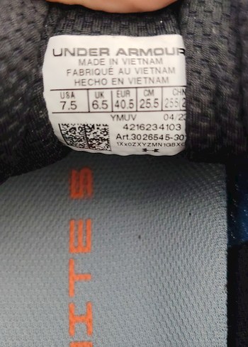 Under Armour HOVR Infinite 5 Erkek Spor Ayakkabı (40.5)(25.5 cm) - Görsel 2