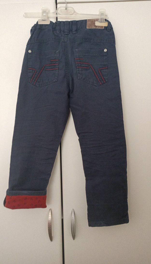 Erkek Çocuk Gri Denim Regular Fit Pantolon - Görsel 5
