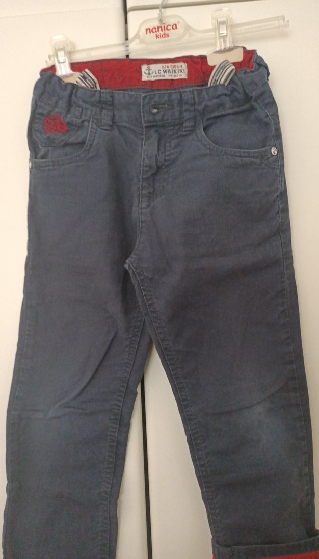 Erkek Çocuk Gri Denim Regular Fit Pantolon - Görsel 2