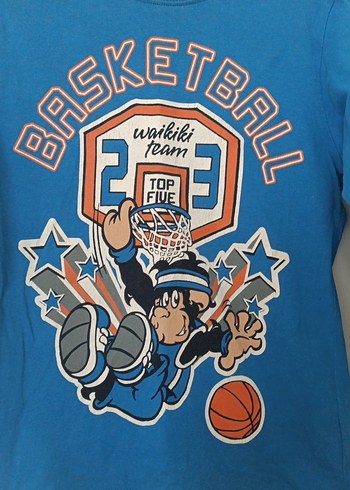 Mavi Baskılı Erkek Çocuk Sweatshirt - Görsel 2