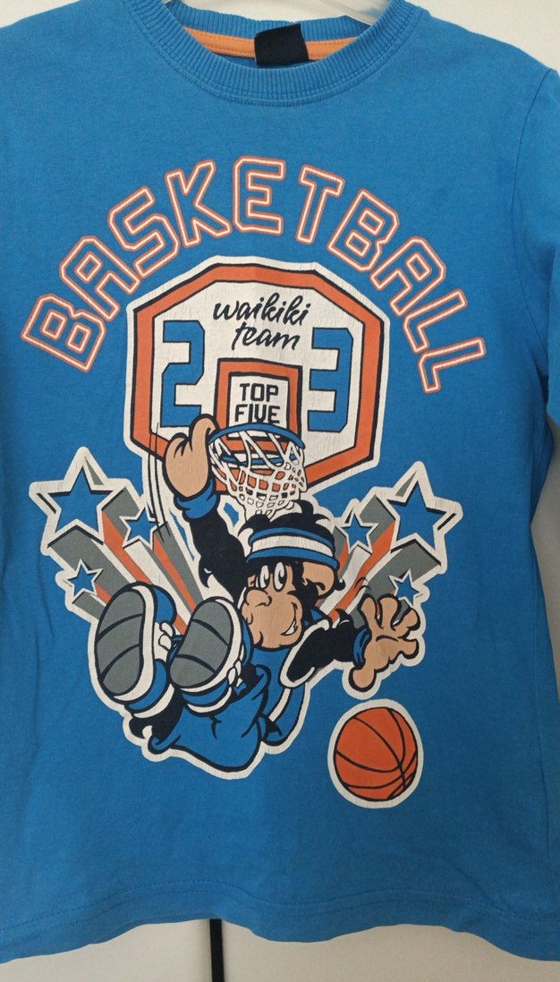 Mavi Baskılı Erkek Çocuk Sweatshirt - Görsel 2