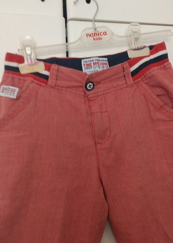 Düğmeli Kırmızı Pamuklu Erkek Şort - Görsel 3