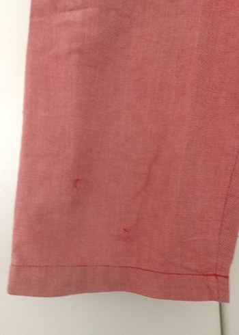 Düğmeli Kırmızı Pamuklu Erkek Şort - Görsel 4