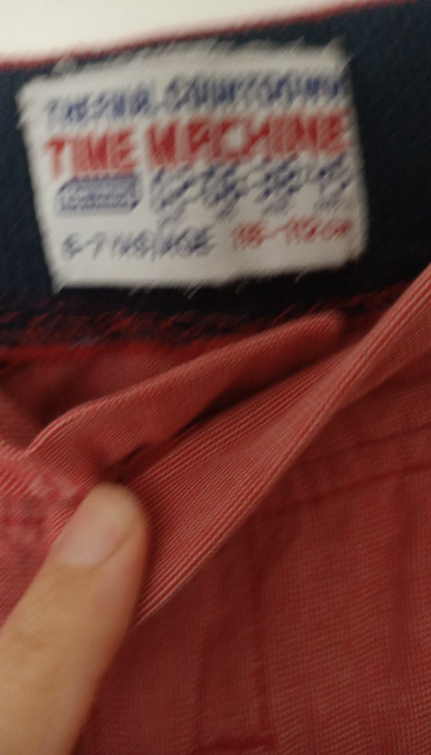 Düğmeli Kırmızı Pamuklu Erkek Şort - Görsel 2