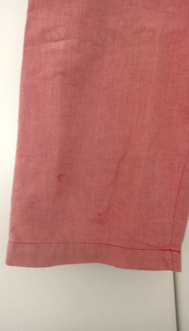 Düğmeli Kırmızı Pamuklu Erkek Şort - Görsel 4