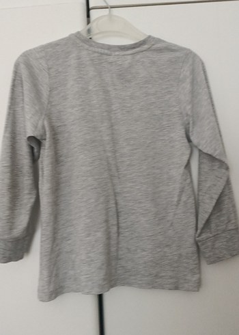 Erkek Çocuk Gri Uzun Kollu Baskılı Sweatshirt - Görsel 4