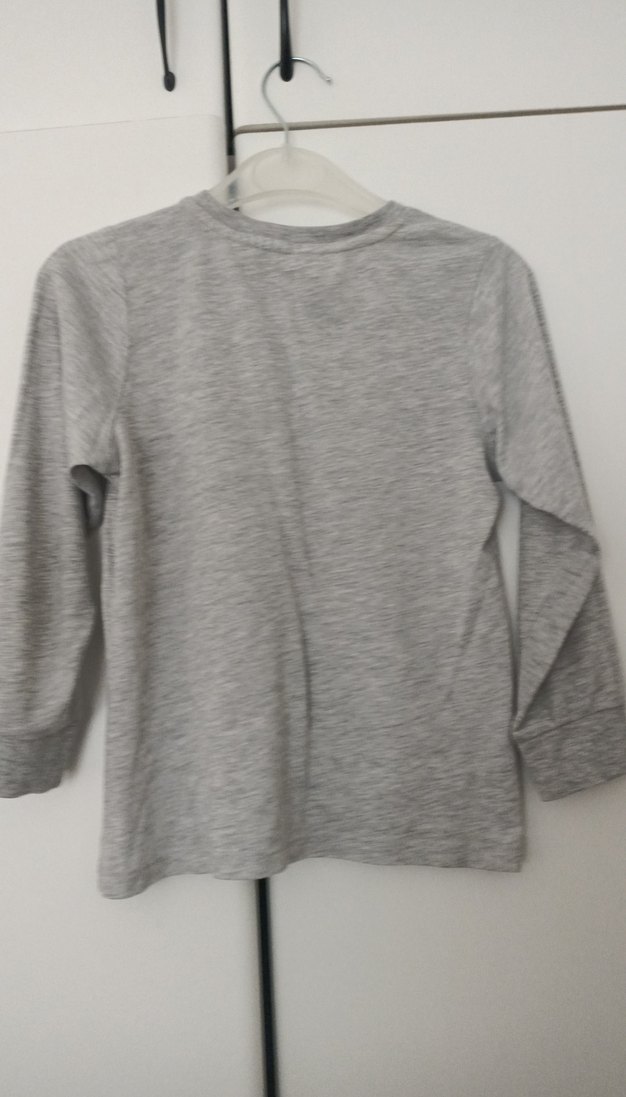 Erkek Çocuk Gri Uzun Kollu Baskılı Sweatshirt - Görsel 4