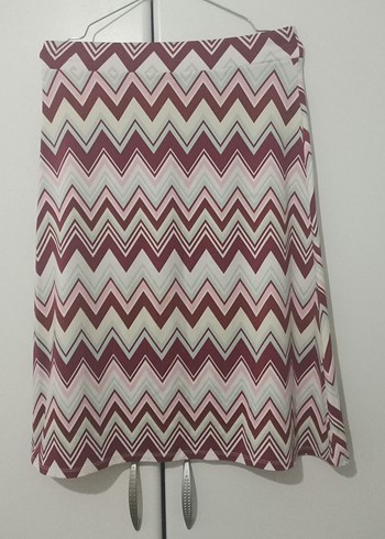 Bohem Çok Renkli Midi Etek - Görsel 3