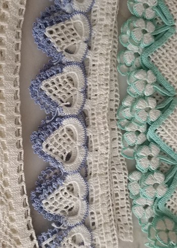 El yapımı bohem dantel havlu kenari - Görsel 8
